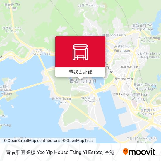 青衣邨宜業樓 Yee Yip House Tsing Yi Estate地圖