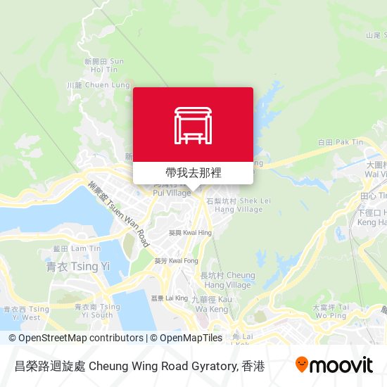 昌榮路迴旋處 Cheung Wing Road Gyratory地圖