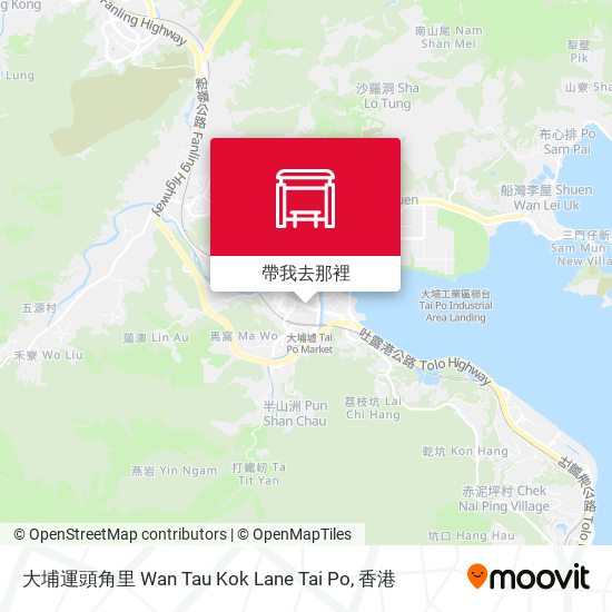 大埔運頭角里 Wan Tau Kok Lane Tai Po地圖