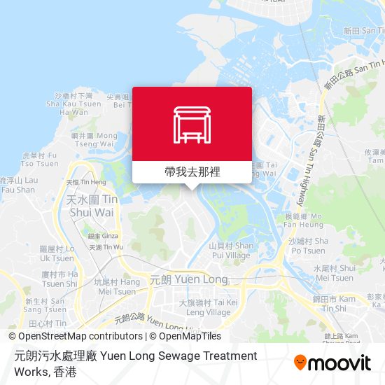 元朗污水處理廠 Yuen Long Sewage Treatment Works地圖