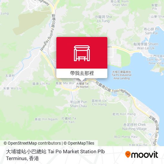 大埔墟站小巴總站 Tai Po Market Station Plb Terminus地圖