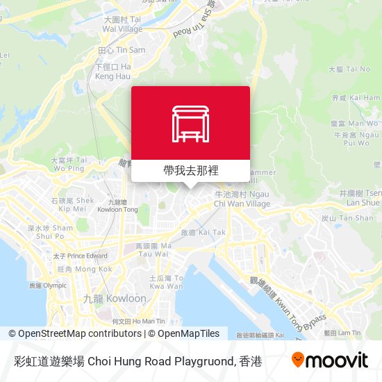 彩虹道遊樂場 Choi Hung Road Playgruond地圖