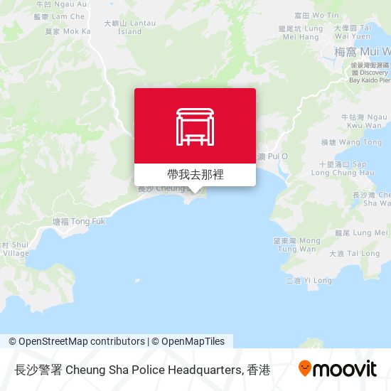 長沙警署 Cheung Sha Police Headquarters地圖