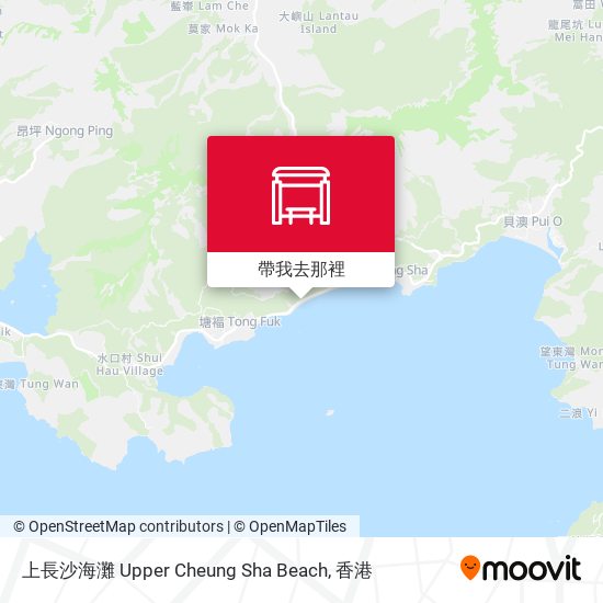 上長沙海灘 Upper Cheung Sha Beach地圖