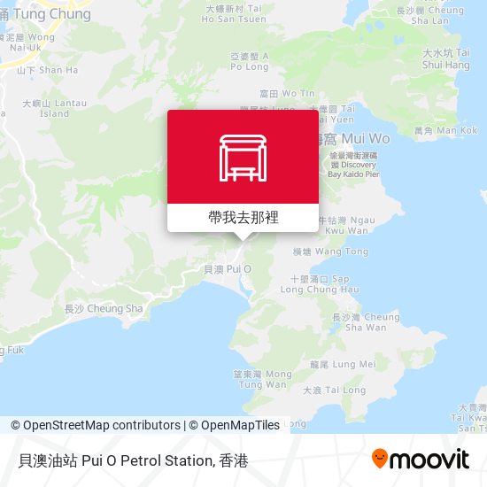 貝澳油站 Pui O Petrol Station地圖