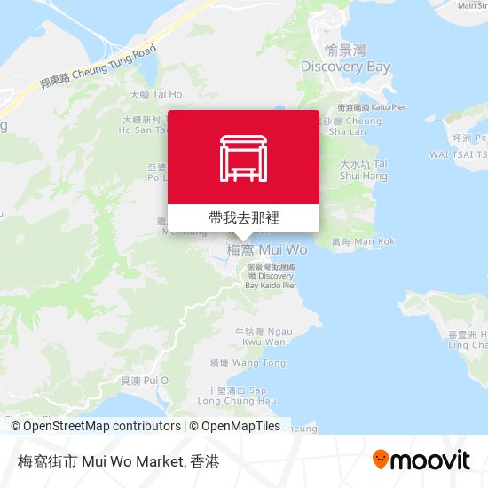 梅窩街市 Mui Wo Market地圖