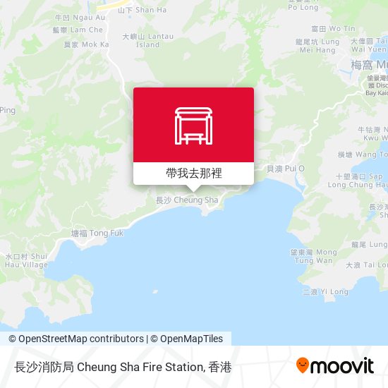 長沙消防局 Cheung Sha Fire Station地圖