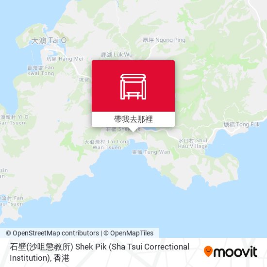 石壁(沙咀懲教所) Shek Pik (Sha Tsui Correctional Institution)地圖