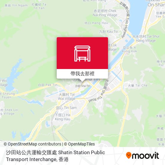 沙田站公共運輸交匯處 Shatin Station Public Transport Interchange地圖