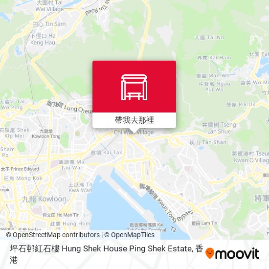 坪石邨紅石樓 Hung Shek House Ping Shek Estate地圖