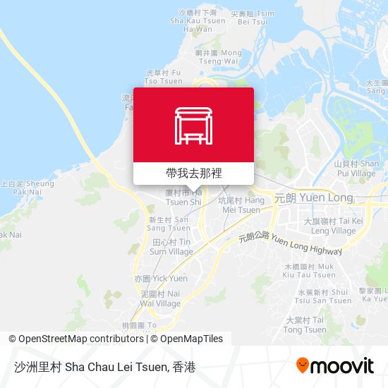 沙洲里村 Sha Chau Lei Tsuen地圖