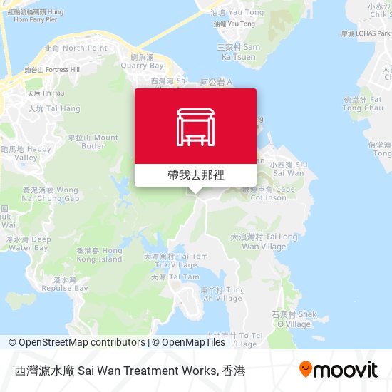 西灣濾水廠 Sai Wan Treatment Works地圖