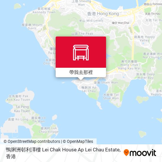 鴨脷洲邨利澤樓 Lei Chak House Ap Lei Chau Estate地圖