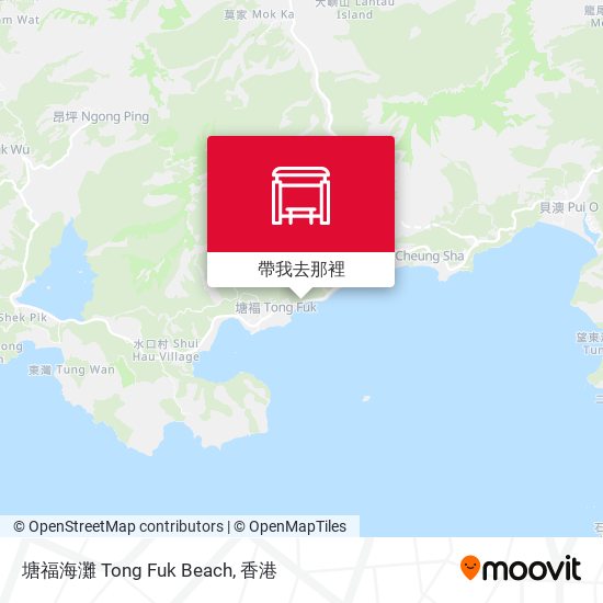 塘福海灘 Tong Fuk Beach地圖