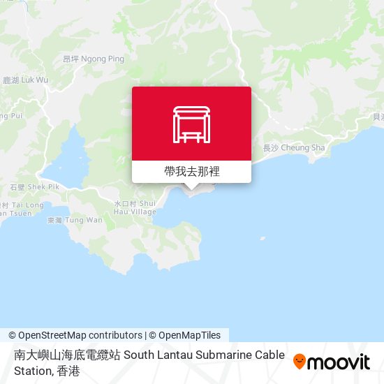 南大嶼山海底電纜站 South Lantau Submarine Cable Station地圖