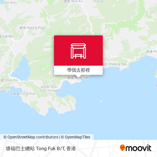 塘福巴士總站 Tong Fuk B/T地圖