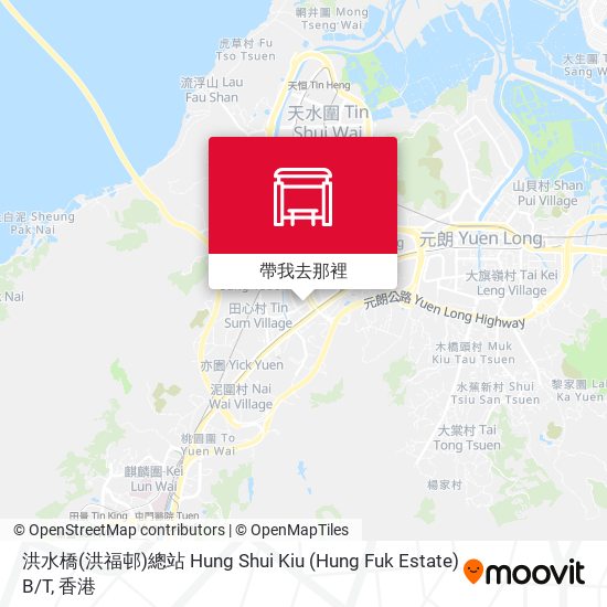 洪水橋(洪福邨)總站 Hung Shui Kiu (Hung Fuk Estate) B / T地圖