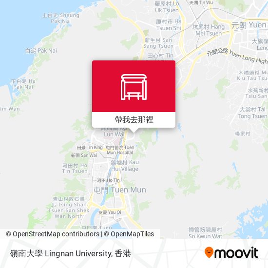 嶺南大學 Lingnan University地圖