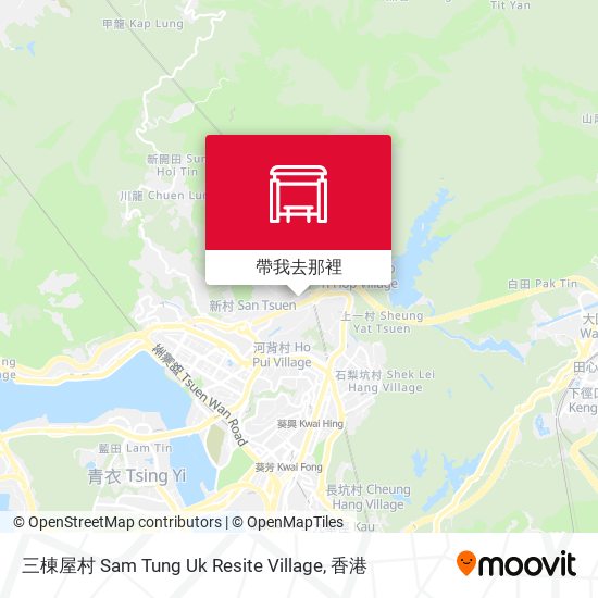 三棟屋村 Sam Tung Uk Resite Village地圖