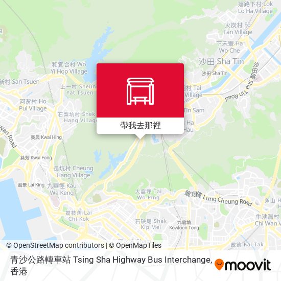 青沙公路轉車站 Tsing Sha Highway Bus Interchange地圖
