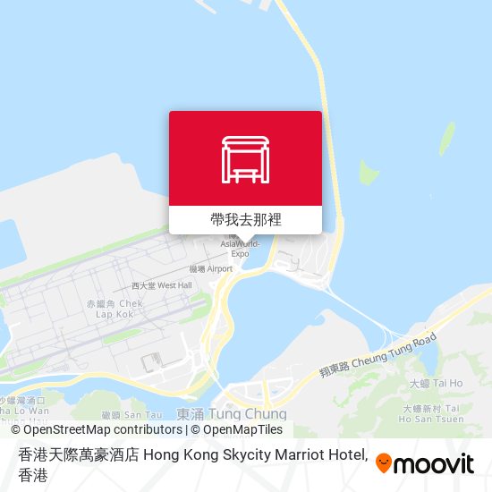 香港天際萬豪酒店 Hong Kong Skycity Marriot Hotel地圖
