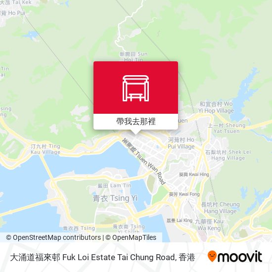 大涌道福來邨 Fuk Loi Estate Tai Chung Road地圖
