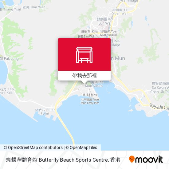 蝴蝶灣體育館 Butterfly Beach Sports Centre地圖