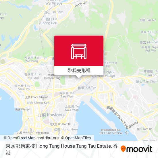 東頭邨康東樓 Hong Tung House Tung Tau Estate地圖