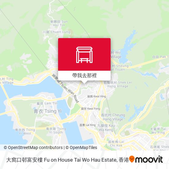 大窩口邨富安樓 Fu on House Tai Wo Hau Estate地圖