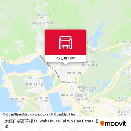 大窩口邨富華樓 Fu Wah House Tai Wo Hau Estate地圖