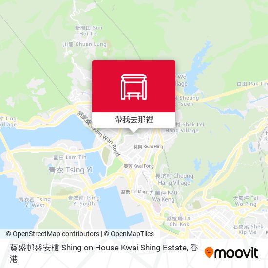 葵盛邨盛安樓 Shing on House Kwai Shing Estate地圖