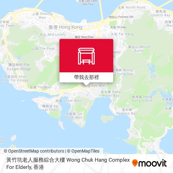 黃竹坑老人服務綜合大樓 Wong Chuk Hang Complex For Elderly地圖