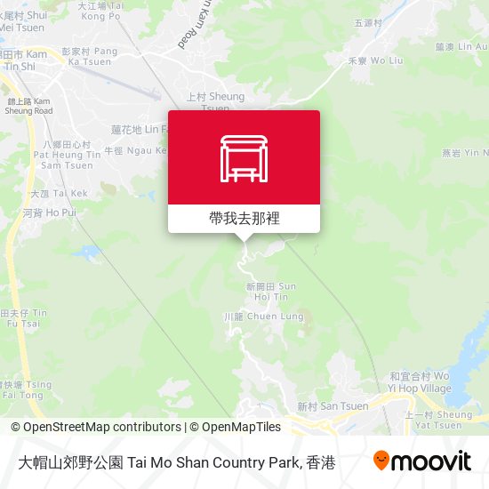大帽山郊野公園 Tai Mo Shan Country Park地圖