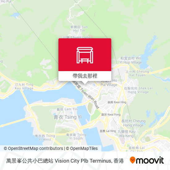 萬景峯公共小巴總站 Vision City Plb Terminus地圖