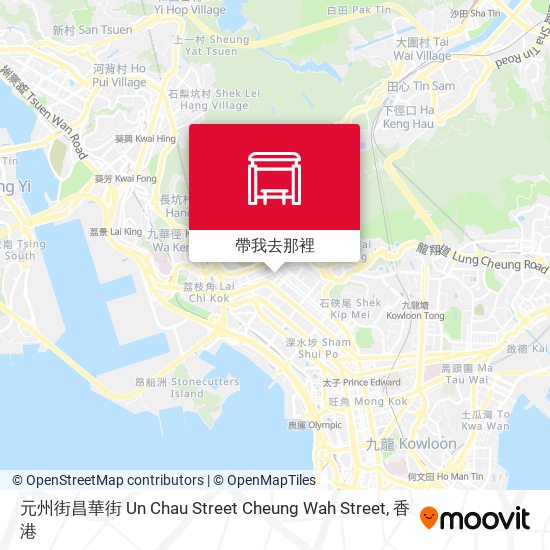 元州街昌華街 Un Chau Street Cheung Wah Street地圖