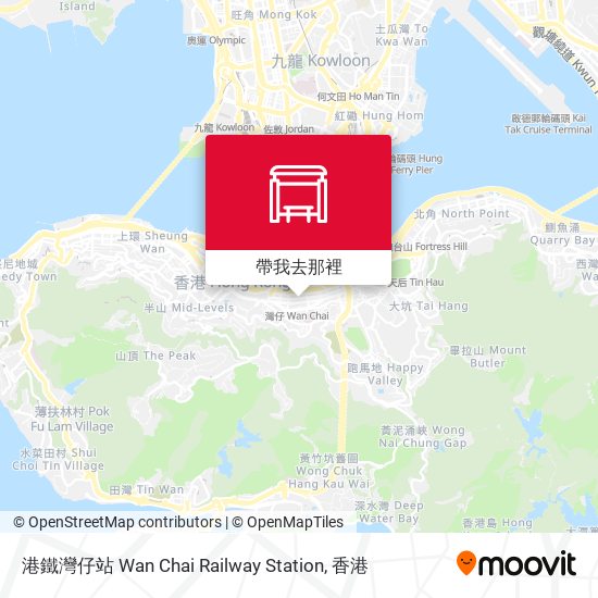 港鐵灣仔站 Wan Chai Railway Station地圖