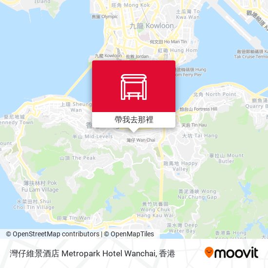 灣仔維景酒店 Metropark Hotel Wanchai地圖