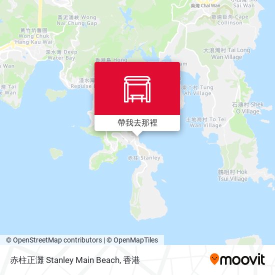 赤柱正灘 Stanley Main Beach地圖