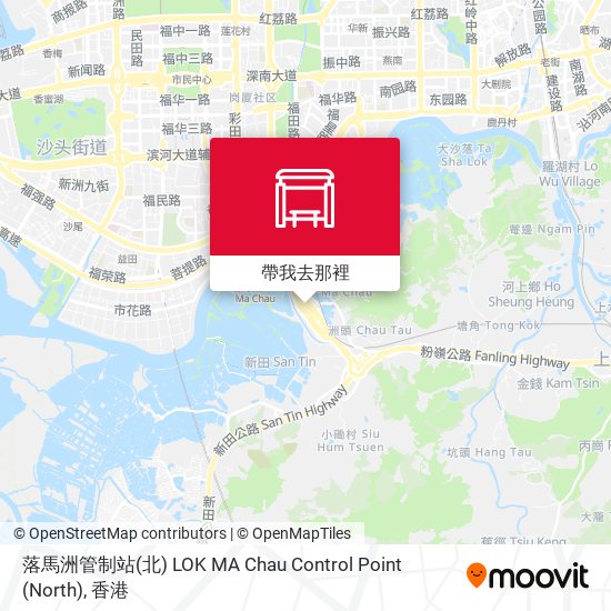 落馬洲管制站(北) LOK MA Chau Control Point (North)地圖