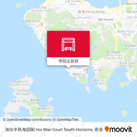 海怡半島海韻閣 Hoi Wan Court South Horizons地圖