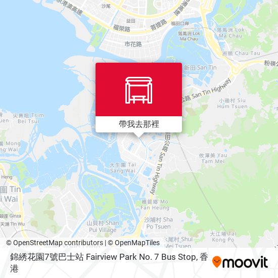 錦綉花園7號巴士站 Fairview Park No. 7 Bus Stop地圖