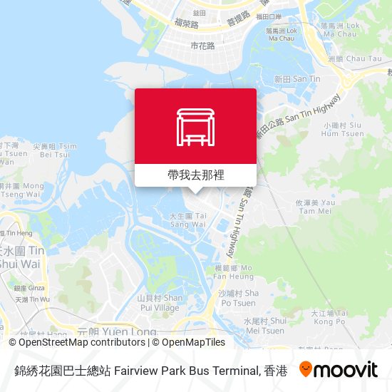 錦綉花園巴士總站 Fairview Park Bus Terminal地圖