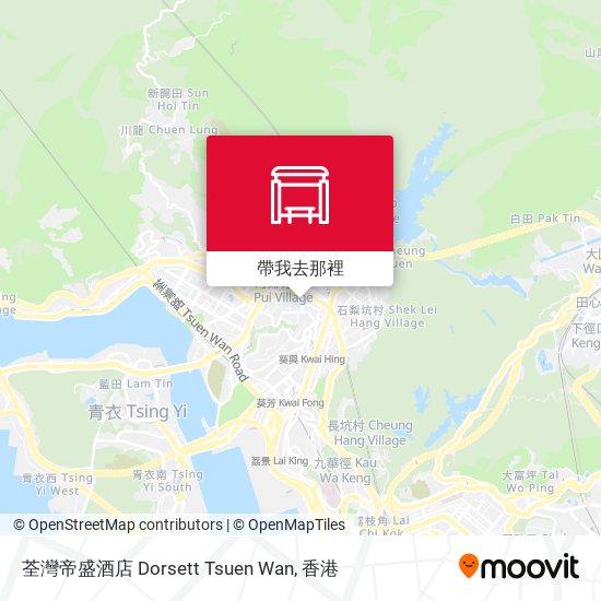 荃灣帝盛酒店 Dorsett Tsuen Wan地圖