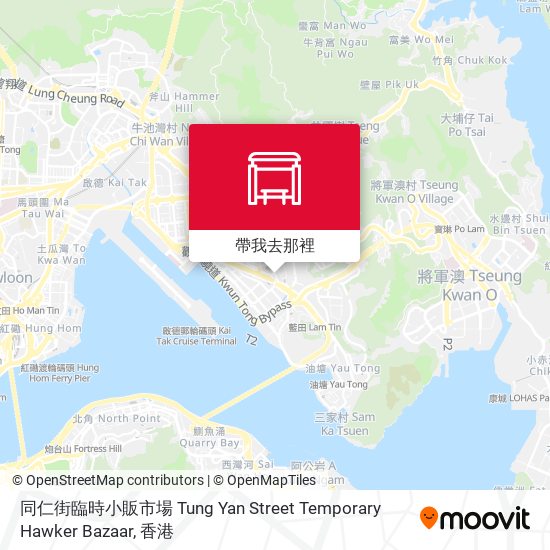 同仁街臨時小販市場 Tung Yan Street Temporary Hawker Bazaar地圖