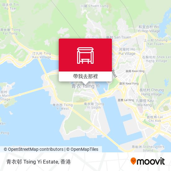 青衣邨 Tsing Yi Estate地圖