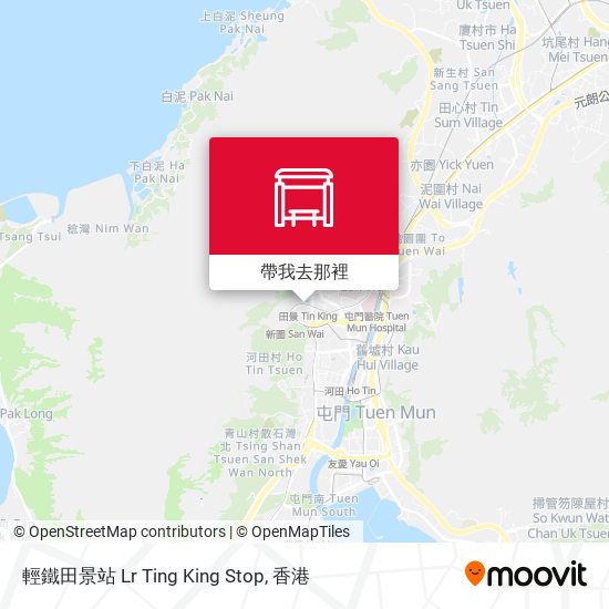 輕鐵田景站 Lr Ting King Stop地圖