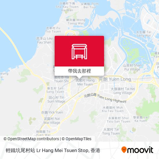 輕鐵坑尾村站 Lr Hang Mei Tsuen Stop地圖