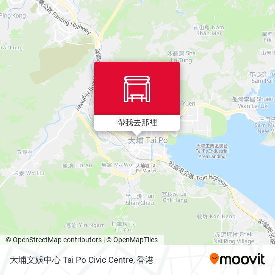 大埔文娛中心 Tai Po Civic Centre地圖