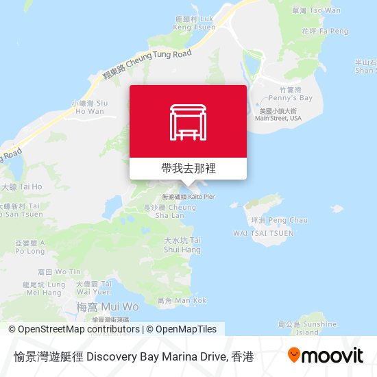 愉景灣遊艇徑 Discovery Bay Marina Drive地圖