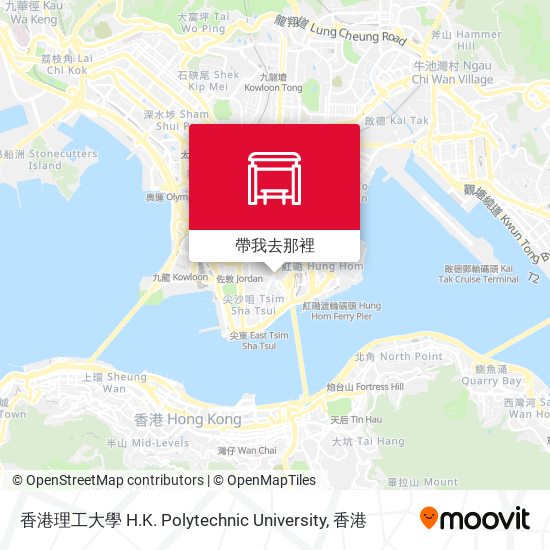 香港理工大學 H.K. Polytechnic University地圖